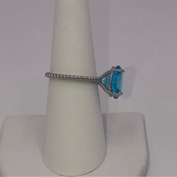 4ct Blue Apatite Ring - Picture 11 of 15
